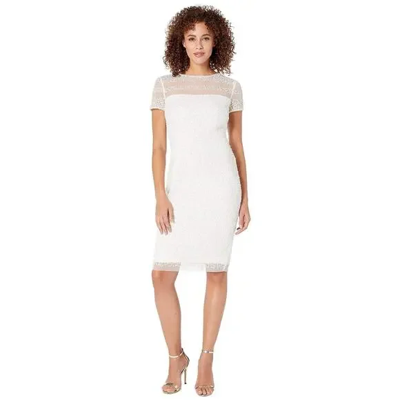 beaded illusion cocktail dress Beaded Illusion Long Sleeve Gown by Elizabeth K GL1506